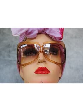 Vintage 1970s Sunglasses Samco Italy Disco Retro Mask Shield Grandpa Mobwife